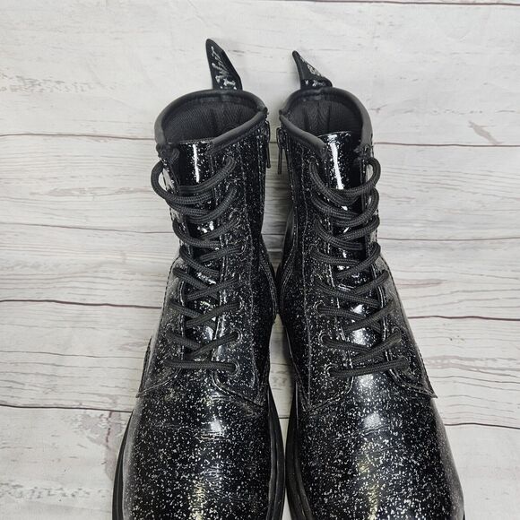 Dr. Martens Air Wair Boots Size USL 6 USM 5 Bouncing Soles 1460Y Black Combat - Picture 3 of 11